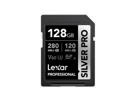 LEXAR SDcard 128GB Silver PRO SDXC UHS-II 128GB W 120MB/s R 280MB/s LSDSIPR128G-BNNNG